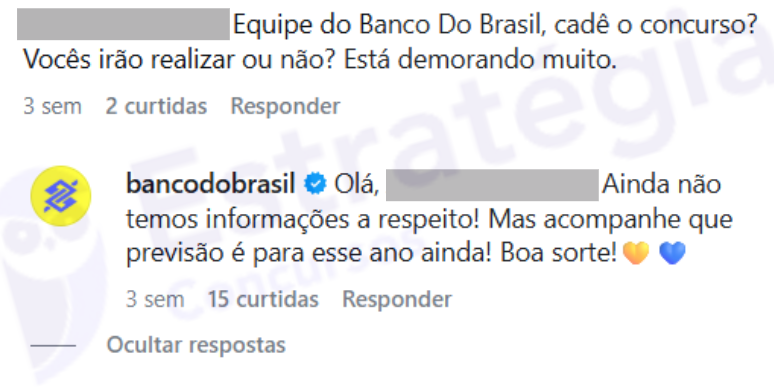 Concurso Banco do Brasil 2026